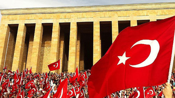 Cumhurbaşkanı Erdoğan ve devlet erkanı Anıtkabir'de