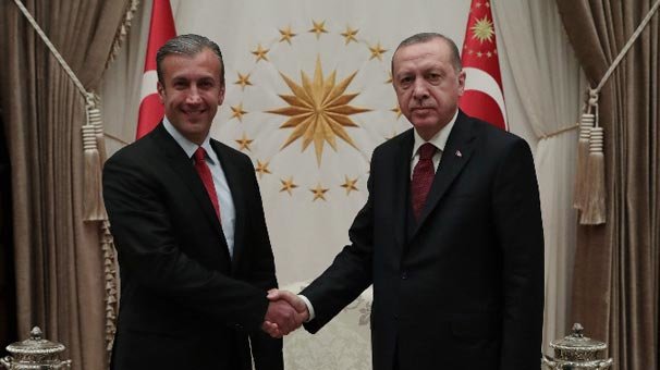 Cumhurbaşkanı Erdoğan, Venezuela Devlet Başkan Yardımcısı'nı kabul etti