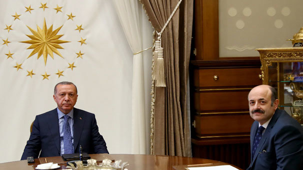 Cumhurbaşkanı Erdoğan, YÖK Başkanı Saraç'ı kabul etti