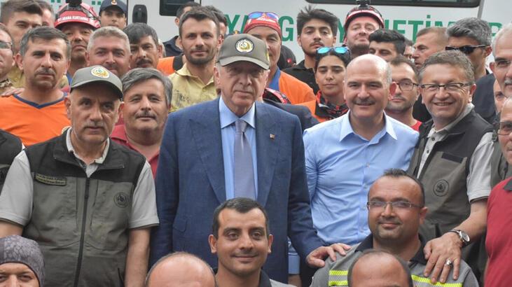 Cumhurbaşkanı Erdoğan'dan Marmaris'teki orman işçilerine teşekkür telefonu