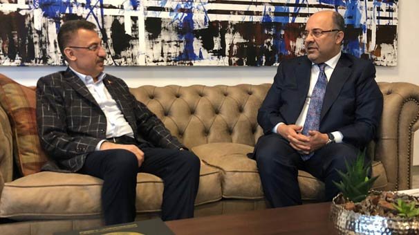 Cumhurbaşkanı Yardımcısı Fuat Oktay'dan Demirören Medya CEO'su Mehmet Soysal'a ziyaret!