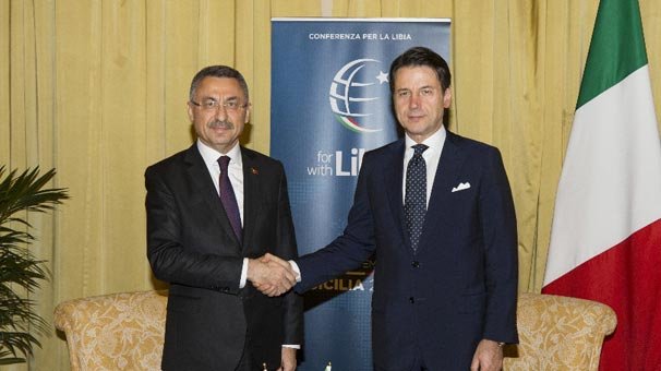 Cumhurbaşkanı Yardımcısı Oktay, İtalya Başbakanı ile görüştü