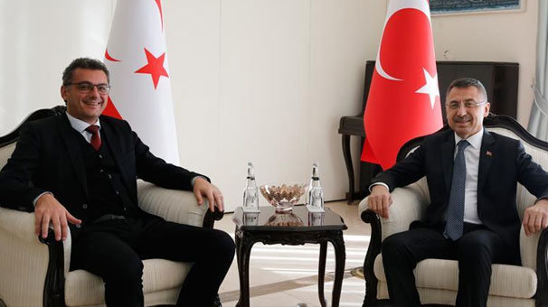 Cumhurbaşkanı Yardımcısı Oktay, KKTC Başbakanı Erhürman ile görüştü