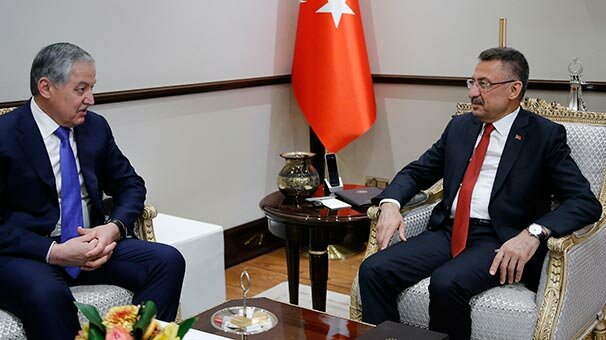 Cumhurbaşkanı Yardımcısı Oktay Muhriddin'i kabul etti