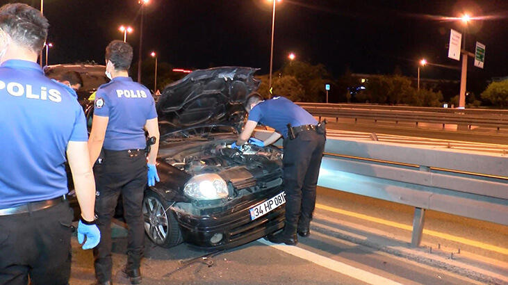 D-100 Karayolu'nda kaza! Polisin dur ihtarına uymayınca...