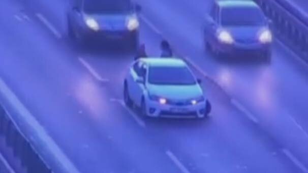 D-100'deki feci olayın görüntüleri ortaya çıktı