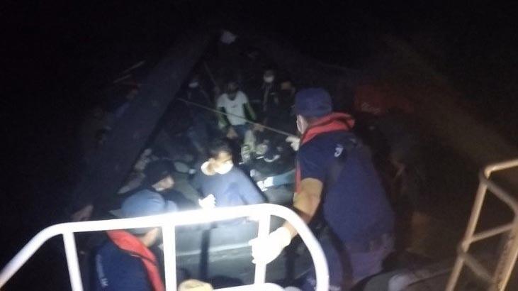 Datça açıklarında 19 düzensiz göçmen kurtarıldı