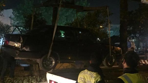 Dereye düşmek üzereydi... Son anda kurtuldu