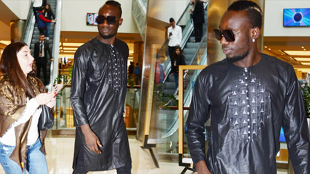 Diagne'nin kıyafeti dikkat çekti