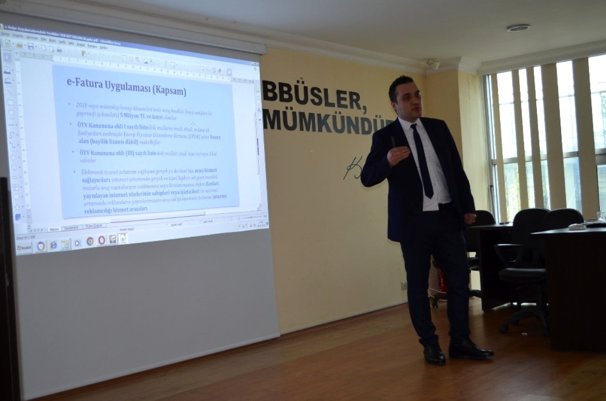 Didim esnafına elektronik belgeleme eğitimi