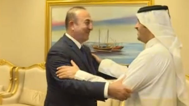 Dışişleri Bakanı Çavuşoğlu Katarlı mevkidaşı Al Sani ile görüştü