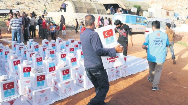 Diyanet Vakfı’ndan gıda yardımı