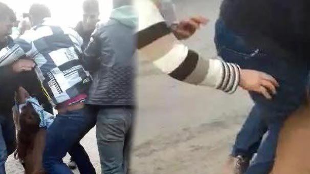 Diyarbakır'da skandal görüntüler! Saçından çekip yerde sürüklediler