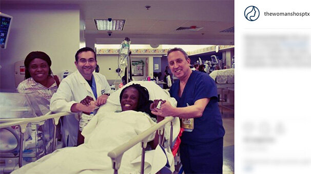 Dokuz dakikada altı bebek dünyaya getirdi