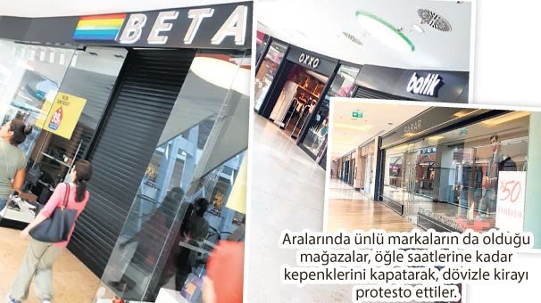 Dolara kepenk  kapattılar