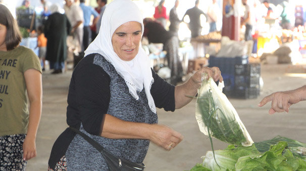 Domates, merkezi Antalya'da pazarda 6 TL