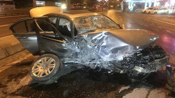 E-5'te sabaha karşı feci kaza! Yol trafiğe kapandı