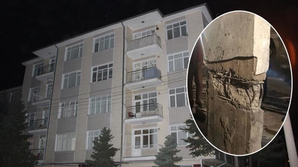 Ekipler görünce hemen binada bulunanları tahliye etti