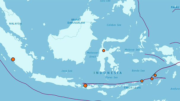 Endonezya'da art arda depremler