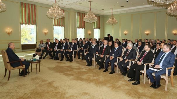 Erdoğan, Berlin’de Türk sivil toplum kuruluşlarının temsilcileriyle görüştü