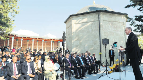 Erdoğan, Gül Baba Türbesi’ni açtı: Sevgi tohumları ekeceğiz