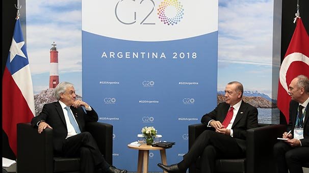 Erdoğan, Şili Devlet Başkanı ile görüştü