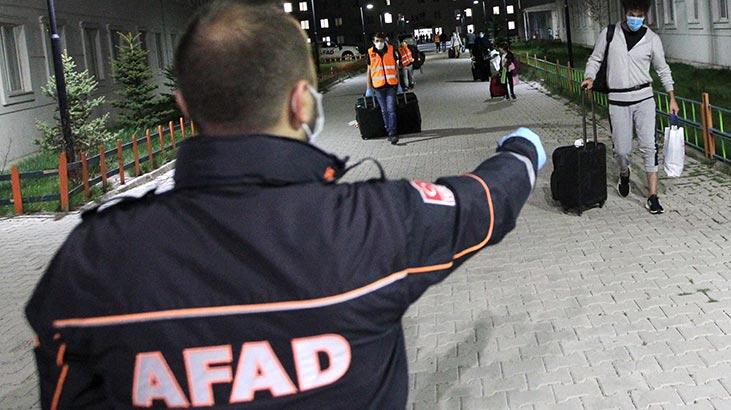 Erzurum'da karantina süresi dolan 264 kişi evlerine uğurlandı