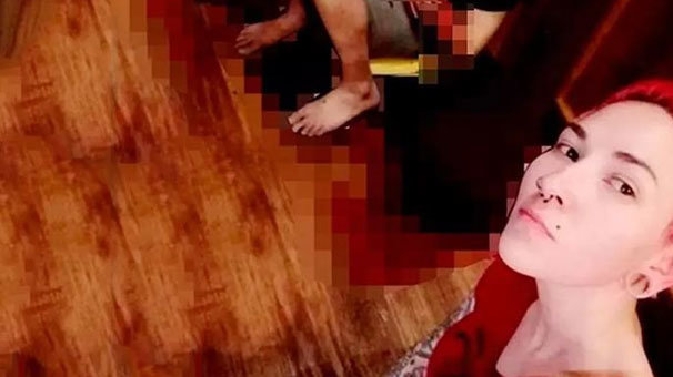 Eski kocasını bıçaklayıp selfie çekti