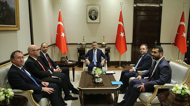 Fuat Oktay, KKTC heyetini kabul etti