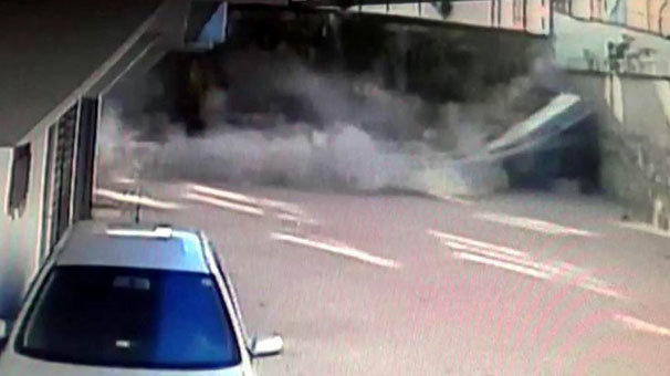 Gaziantep'te istinat duvarı çöktü