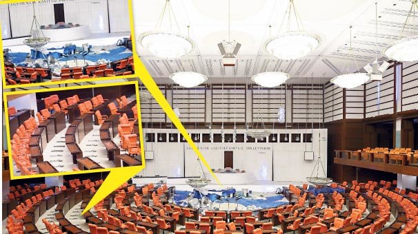 Genel Kurul salonu 600 vekil için hazır