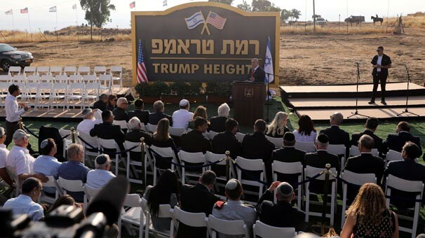 Golan'da skandal! 'Ramat Trump'ın temeli atıldı
