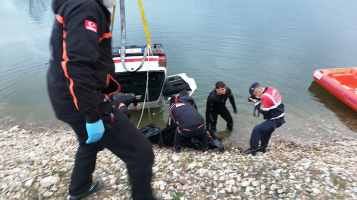 Gölete uçan otomobildeki çiftten acı haber