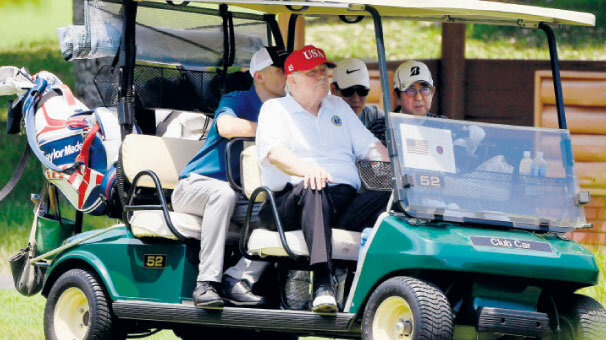 Golf oynadı güreş izledi Kim’e seslendi