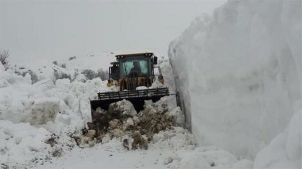 Görüntüler o ilçemizden! Mart ayında 3 metreyi buldu