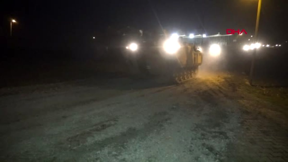Hatay idlib'e gece yarısı askeri sevkiyat