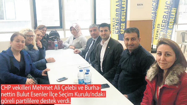 Her partiden görevli çuvalların başında