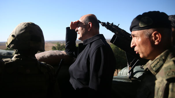 İçişleri Bakanı Soylu sınırın sıfır noktasında