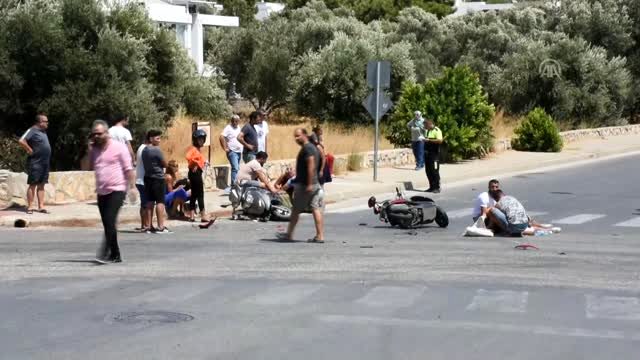 İki motosiklet çarpıştı: 1 ölü, 2 yaralı