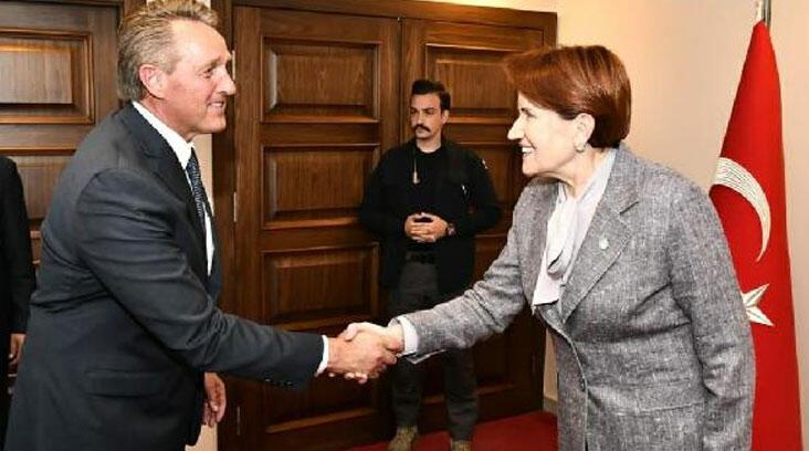 İP Genel Başkanı Akşener, ABD Büyükelçisi Flake'i kabul etti