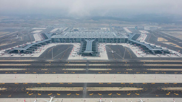 İstanbul Havalimanı havadan görüntülendi