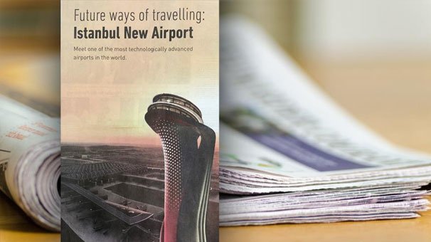 İstanbul Havalimanı için NYT'de tam sayfa ilan