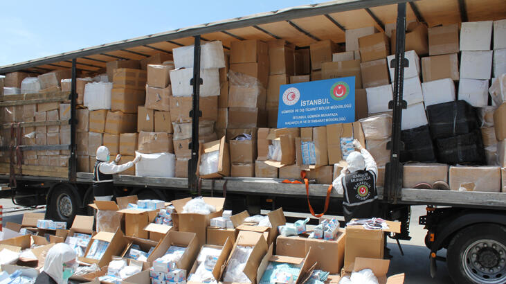İstanbul’da çok sayıda tıbbi koruyucu malzeme ele geçirildi
