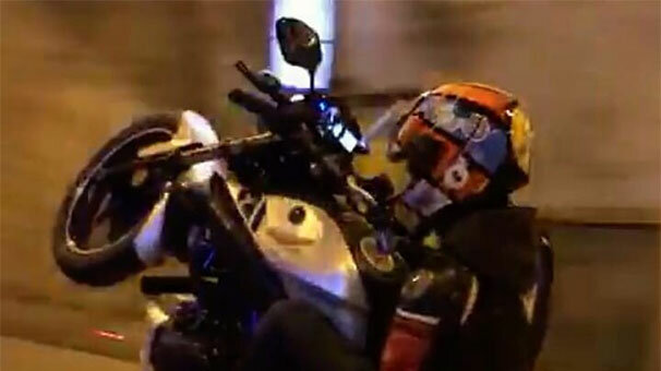 İstanbul'da tek teker üzerinde tehlike saçan trafik magandaları yakalandı