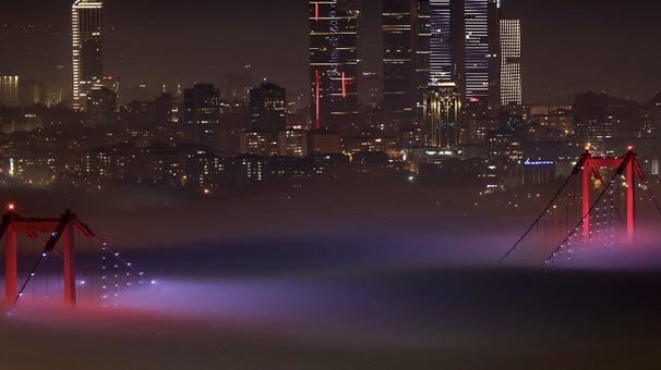 İstanbul'da yoğun sis! Görüş mesafesi 10 metreye kadar düştü