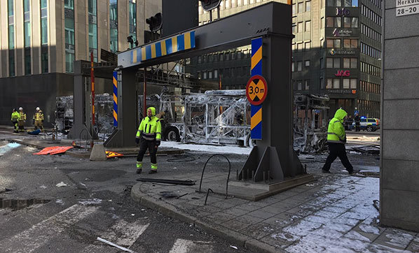 İsveç'in başkenti Stockholm'de patlama