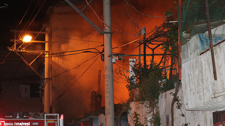 İzmir'de korkutan yangın! 1 kişi yaralandı