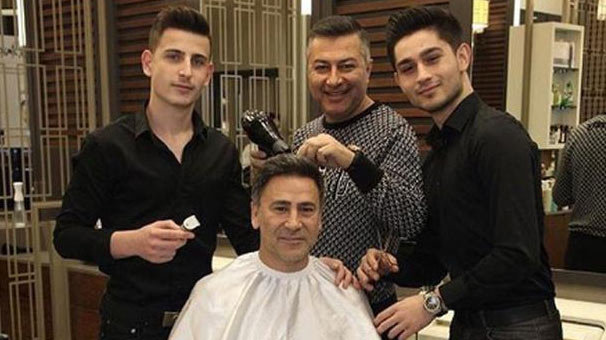 İzzet Yıldızhan'ı çocukları tıraş etti
