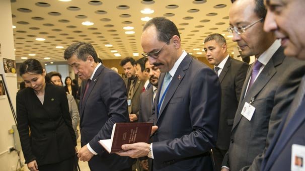 Kalın, BM'de ''Cengiz Aytmatov'' sergisinin açılışına katıldı