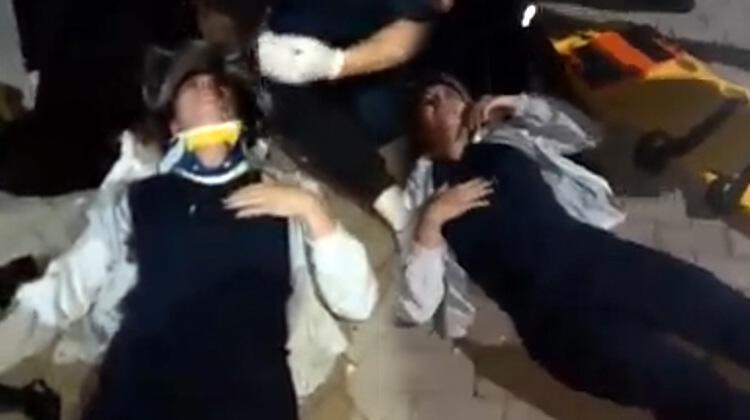 Kapağı açık unutulan kuyuya takılarak düşen baba ve kızı hastanelik oldu